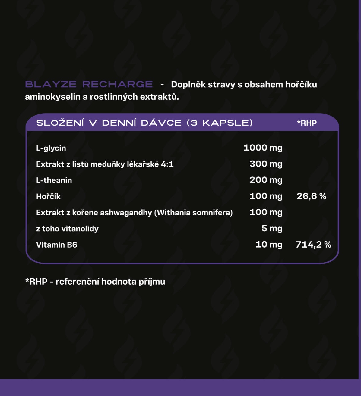 Večerní směs RECHARGE